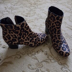 Sam Edelman Leopard Print Ankle Booties